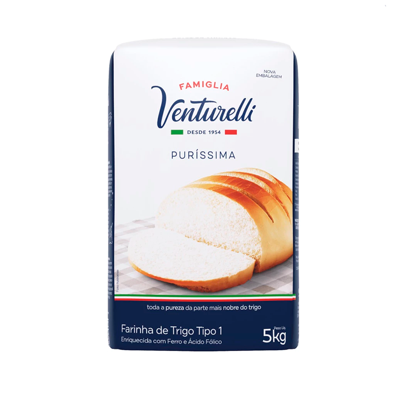 Farinha Venturele – Fardo 25 kg (5 × 5 kg)