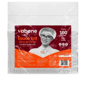 Touca Vabene Tnt Descartável Branca - 100 Unidades Branca
